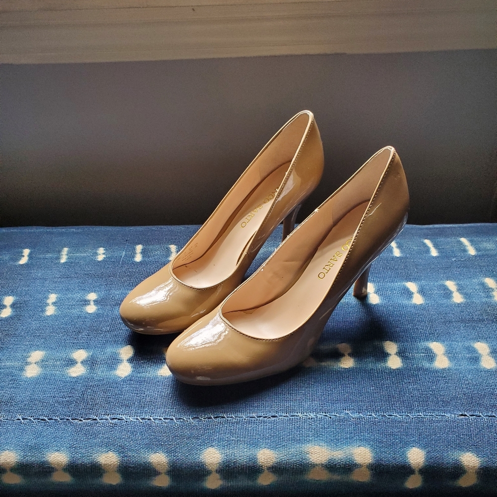 Lovely Patent Nude Heels